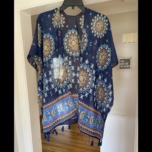 Sheer Kimono Style Shawl Medium / Large